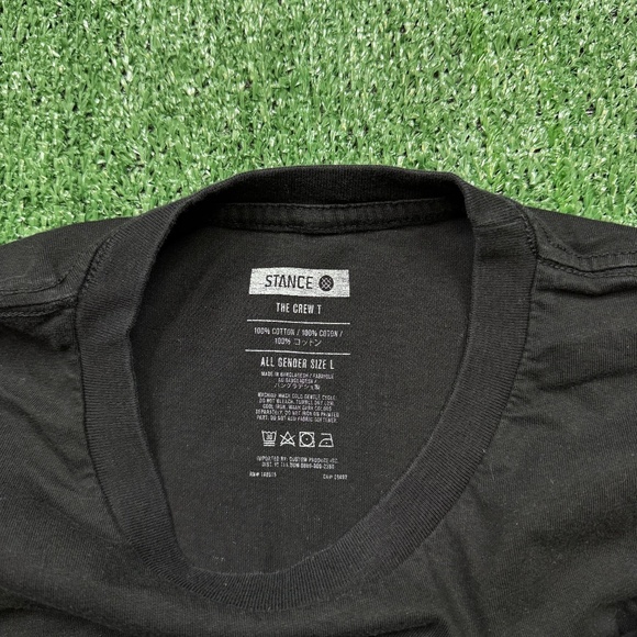 Stance Graphic T Shirt Men's SizeL Black Short Sleeve Chicken & Waffles Logo Tee - Picture 8 of 9